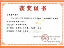 學(xué)生獲2023年全國(guó)職業(yè)院校技能大賽高職組短視頻創(chuàng)作與運(yùn)營(yíng)三等獎(jiǎng)